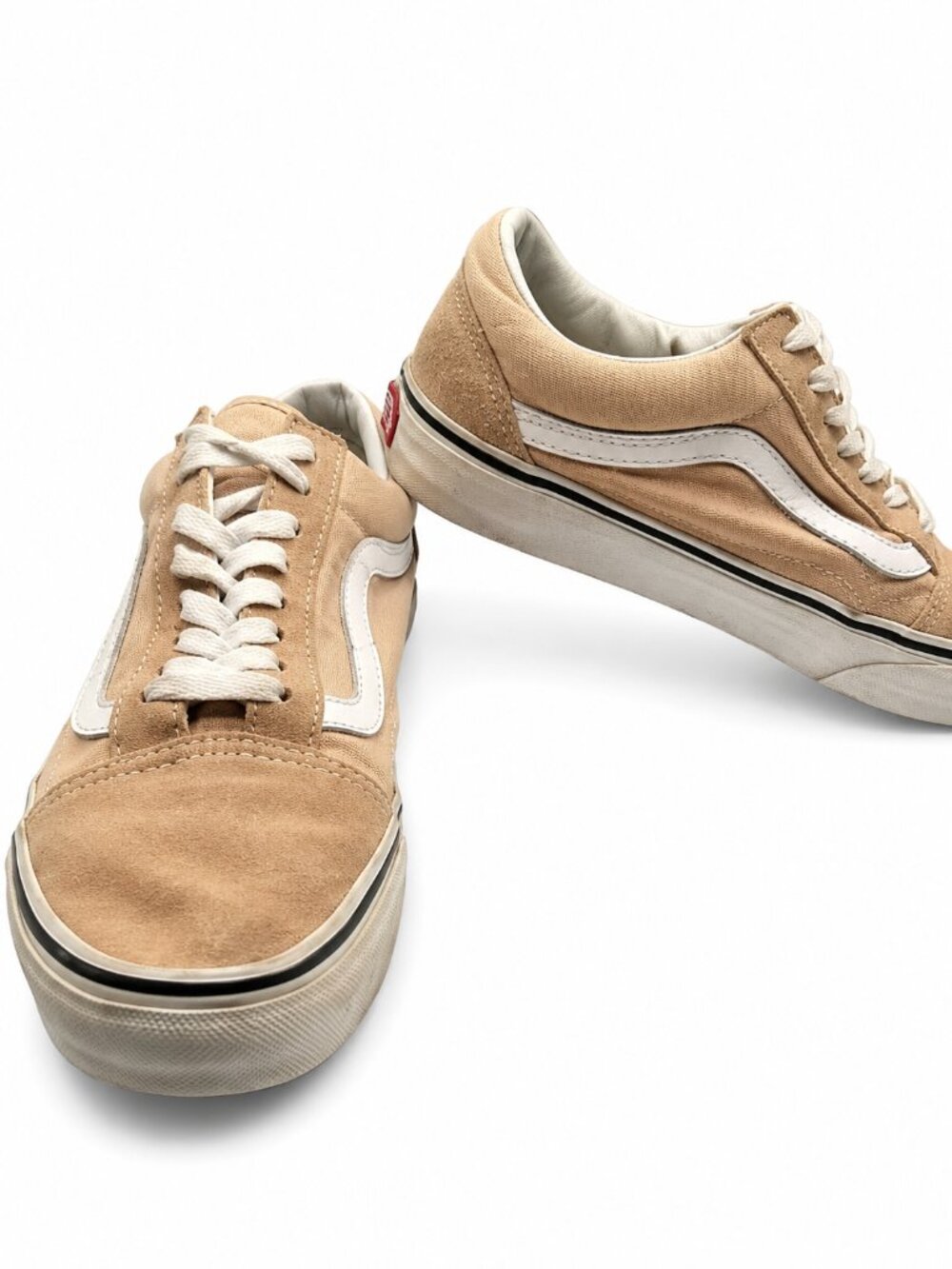 Vans Old Skool Beige Suede Canvas Sneakers Women's 8.5